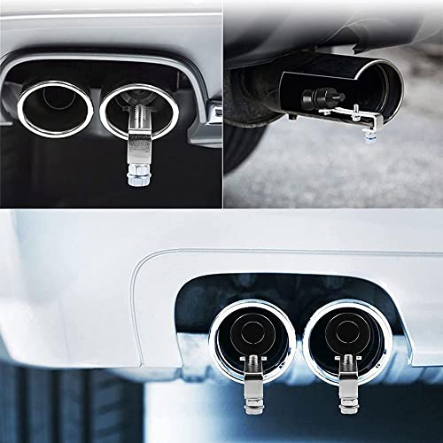 2PCS Car Turbo Whistle, Aluminum Alloy Universal Turbo Whistle - color: Black
