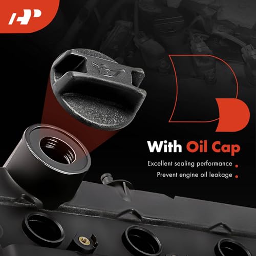 A-Premium Engine Valve Cover Kit, with Oil Filler Cap & Bolts & Gasket, Compatible with Nissan Altima 2002-2006, Sentra 2002-2006, 2.5L Gas QR25DE Engine, Replace # 13264-3Z001, 132643Z001 - style: 2002-2006 Altima