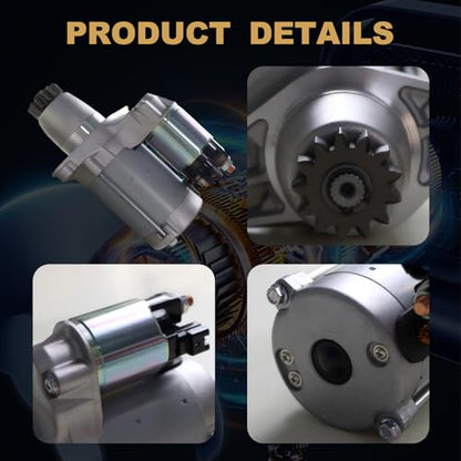 Starter Motor 17825 for Toyota Camry Highlander RAV4 Sienna for Lexus ES350 RX350 for Scion XB TC for Pontiac Vibe 2002-2017 Replaces 28100-28040 410-52205 - size: 17825