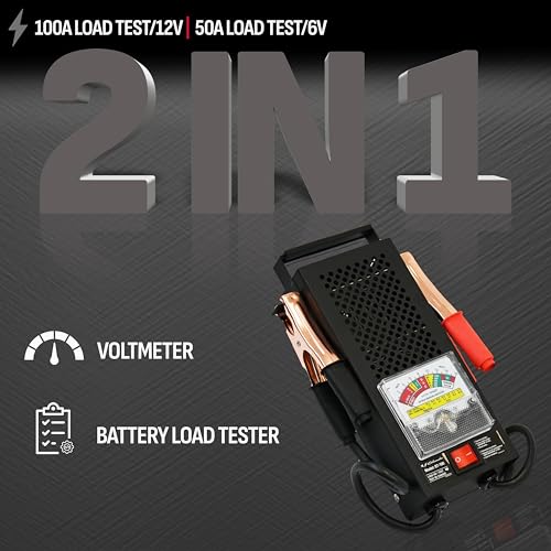 Schumacher Electric Battery Load Tester, 6V/12V – BT-100 - size: Analog / BT-100