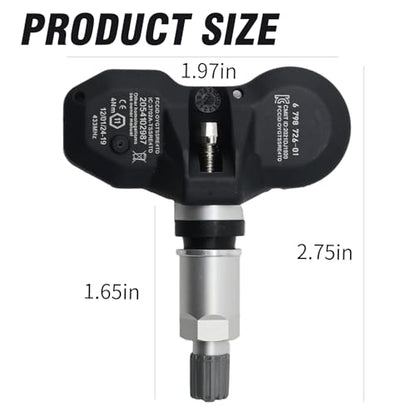 36236798726 36236771034 4Pcs TPMS Sensor, Replacement for BMW 328i 335i 528i M3 M6 X3 X5 Z4 Series 1 3 5 6 7 Mini Rolls-Royce, Tire Pressure Monitoring System Sensors 433Mhz