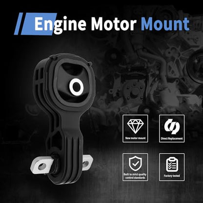 Front Upper & Lower Torque Strut Mount Set Compatible with Honda CR-V 2.4L 2007 2008 2009 2010 2011 4WD FWD, Replace# 9302 9303, Replace#50880SWAA81 50890SWAA81