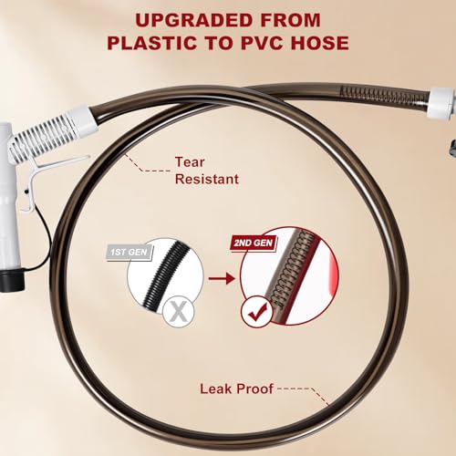anngrowy Upgraded Cordless Fuel Transfer Pump Battery Powered or USB, Patented Adapter Fits Virtually All Cans, Gas Transfer Pump with Auto-Stop, 3.2 GPM, 51" Hose, Liquid Transfer Pump (Auto-stop) - style: Upgraded Auto-stop