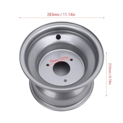 Wheel 18x9.50 8 Aluminum Alloy, 8 Inch Hub - size: Three Hole (Hole Spacing: 78mm / 3.07in