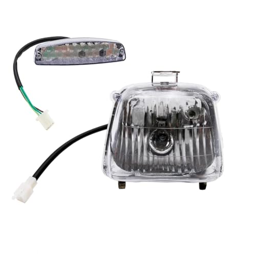 PRO BAT 12V Lamp Headlight w/Rear LED Tail Brake Light 3 Pin Female Plug