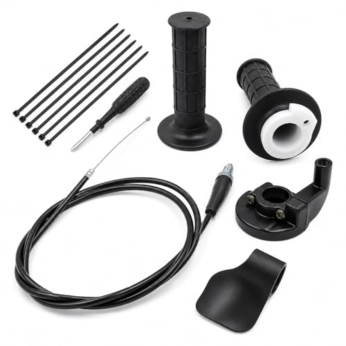 7/8" Handle Twist Throttle Cable Kit Compatible with Coleman 200cc CT200U MB200 CT200U-EX BT200X Predator 196cc 212cc 6.5hp Mini Bike, Throttle Grip with Motorcycle Cruise Control