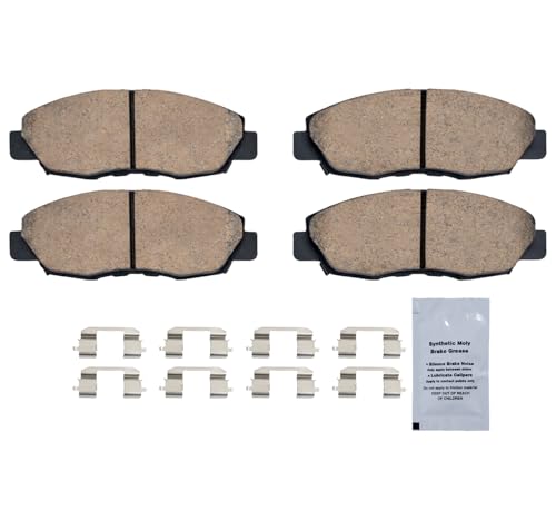 HUSCH Front Ceramic Brake Pads Kit Fit For Honda Accord 1998-2002 - size: D465-7345