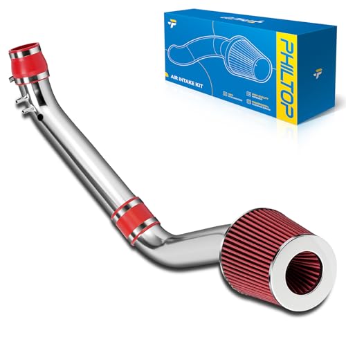 PHILTOP 2.75" Cold Air Intake Kit for 1999-2000 Honda Civic EX/HX/Si, Red - color: Red, size: For Honda Civic EX/ Si/ HX L4 1.6L 1999-2000