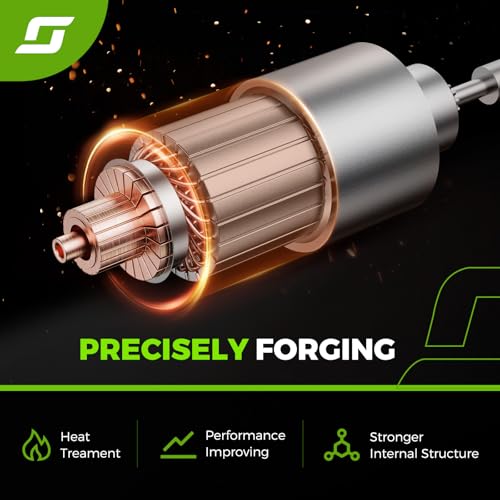 Starter Compatible with Honda Accord 2.4L 2006-2012, Civic 2.0L 2006-2011, CR-V & Element 2007-2011, Acura TSX 2.4L 2006-2014, CSX 2.0L 2006-2008, 31200-RAA-A61 31200-RRA-A51 31200R40A01 17960N