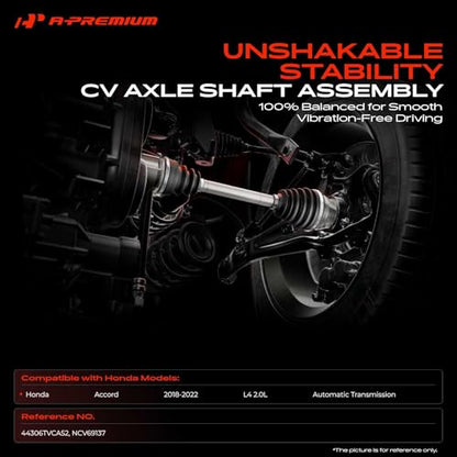 A-Premium Front Left Driver Side CV Axle Shaft Assembly - style: Front Driver Side