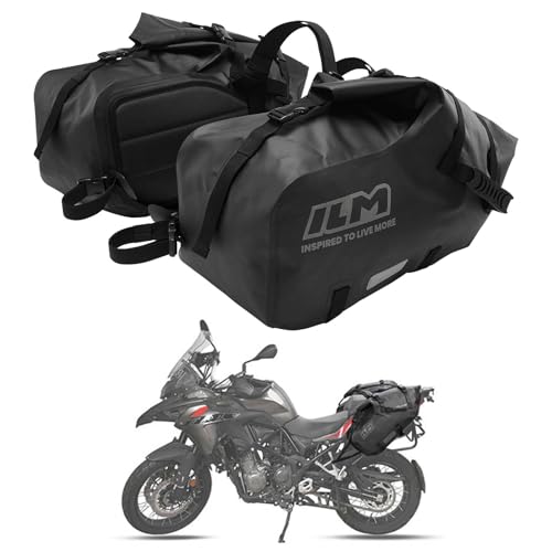 ILM Motorcycle Saddlebags Waterproof Motorbike Side Bags 48L(24L*2) BS3