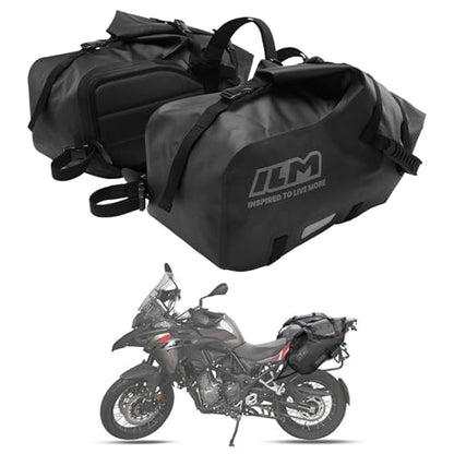 ILM Motorcycle Saddlebags Waterproof Motorbike Side Bags 48L(24L*2) BS3