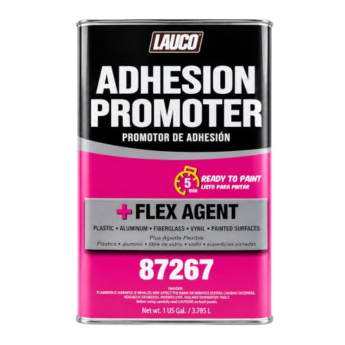 LAUCO Adhesion Promoter Gallon, Automotive Surface Adhesion Enhancer with Flex Agent for Plastic, Metal, Fiberglass, and Vinyl, Fast Dry, Ready to Paint in 5 Minutes 87267 - size: Gallon