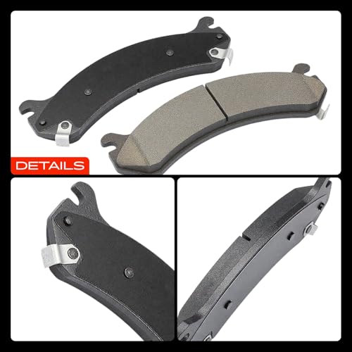 A-Premium Front and Rear Ceramic Brake Pads, 4-Pack