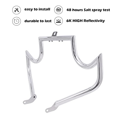 Kinglemc Crash Bar Engine Guard for Harley Softail(Chrome-C) - color: Chrome-C