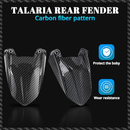 CHANGCHENG Rear Fender Mudguard for Talaria Sting MX3/MX4/MX5 - color: Carbon Fiber Pattern
