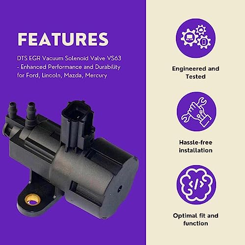 DTS EGR Vacuum Solenoid Valve VS63 - Enhanced Performance and Durability for Ford, Lincoln, Mazda, Mercury