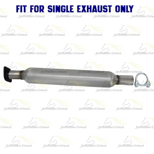 Exhaust Resonator, Intermediate Pipe & Muffler Kit Compatible with Pontiac Grand Prix 2005-2008 3.8L | Stainless Steel | Northeastern Exhaust | Includes Clamps, Gasket, Hangers and Bolt Kit
