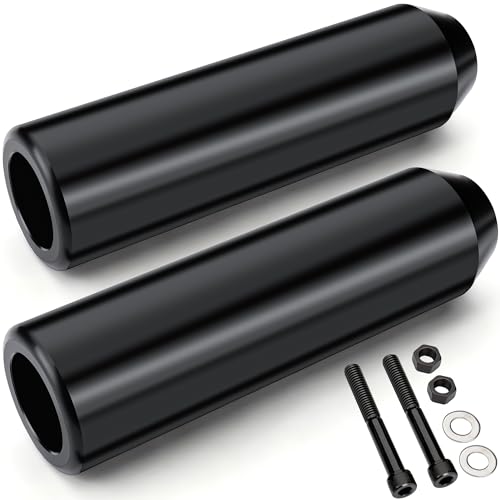 MoKitDora 6" Sportster Upper Shock Mount Guard Frame Sliders Anti Crash Protector for 2004-2022 Harley XL 883 1200 XR1200 Iron Nightster Roadster, Black