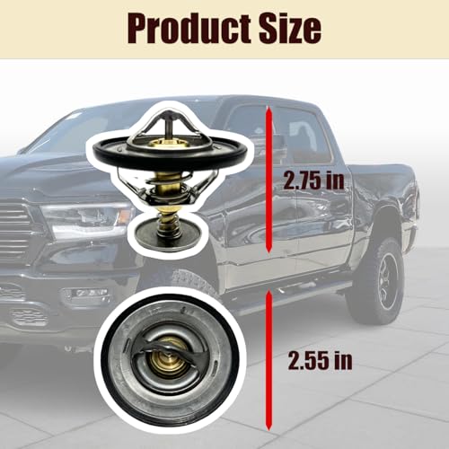 180°F Racing Thermostat 4.7L 5.7L 6.1L 6.2L 6.4L Hemi Replacement