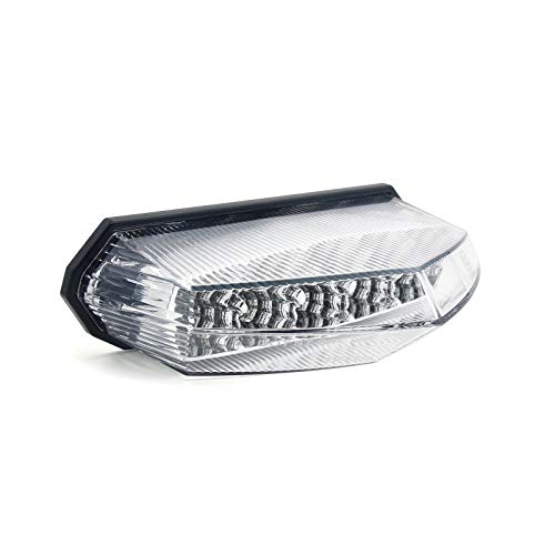 Universal 10 LED Rear Tail Light Brake Stop Running Light for Standard Sport ATV Quad Dirt Bike (Clear) - color: Clear