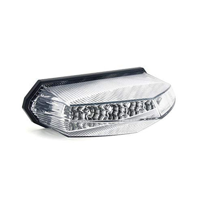 Universal 10 LED Rear Tail Light Brake Stop Running Light for Standard Sport ATV Quad Dirt Bike (Clear) - color: Clear