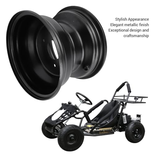 Asixxsix 18X9.50-8 ATV Wheel Rim, High Strength Metal Wheel Rim Hub, 8 Inch Go Kart for Atvs, Go Karts, Off Road Vehicles, and Quad Bikes (3 Hole) - size: 3 Hole