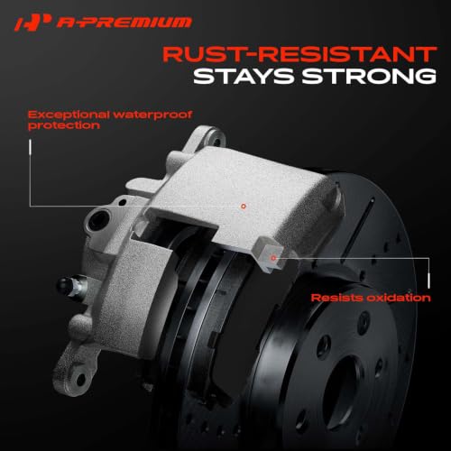 A-Premium Rear Left and Right Side Disc Brake Caliper without Bracket - style: #18-4850+18-4851