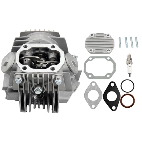 52.4mm Cylinder Head Assembly with Spark Plug and Gaskets for 4-Stroke 1P52FMH Horizontal Engine 110cc ATV Dirt Pit Bike Go Karts Quad 4 Wheeler Dune Buggys Motorcycle - color: Cylinder Head Assembly