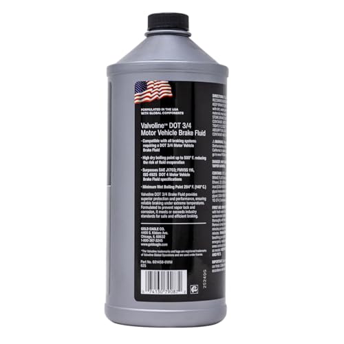 Valvoline DOT 3 & 4 Synthetic Brake Fluid, 32 oz - size: 32 fl oz