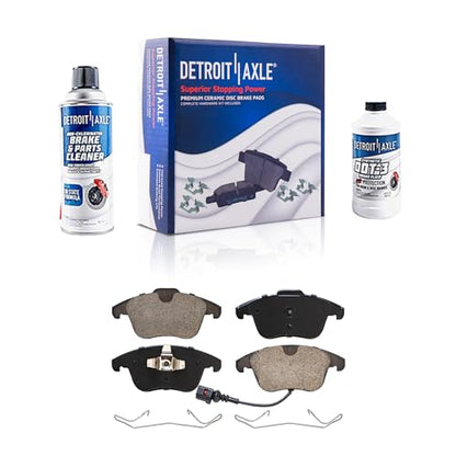 Detroit Axle - Front Brake Pads for Volkswagen Passat Tiguan Limited - size: 4P42384/Kit