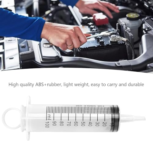 Motorcycle Brake Bleed Kit 100ml Syringe 50cm Hose Maintenance Tool