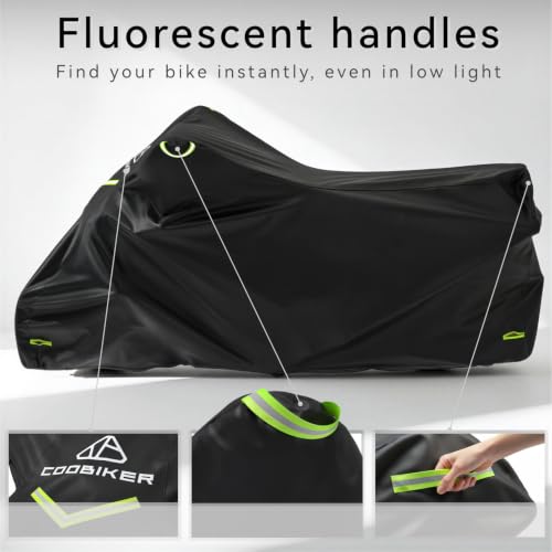 Motorcycle Cover Waterproof Outdoor All Season Protection - size: 86.6"