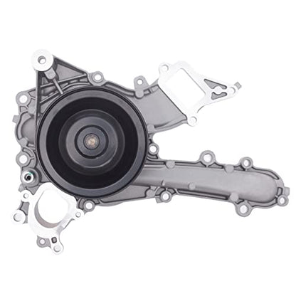 AUQDD 43157 Water Pump Kit w/Gasket (For Mercedes-Benz V6-3.5L;Eng. 276.952/276.955/276.957) Fit For 2012-2016 C300 C350 E350 E400 ML350 GLK350 SLK350 (Replace # 2762001301 A2762001301 147-2360) - size: 43157