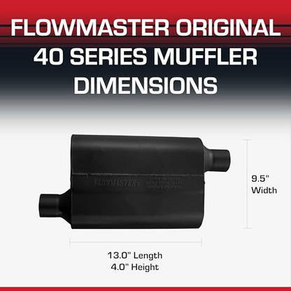 Flowmaster 40 Series Chambered Muffler – 2.25" Offset In / 2.25" Offset Out - color: Offset In / Offset Out