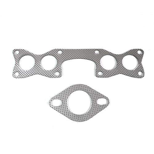 DNA Motoring GKTSET-ND2190-L4-LT Aluminum Exhaust Manifold Header Gasket Set Replacement