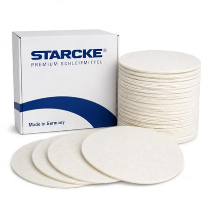 Starcke Scouring Pads, 5 inch 25 Pack Sanding Pads, White Automotive Sandpaper for Automotive Paint & Paint Supplies, Non Abrasive Auto Body Supplies, Aluminum Oxide Surface Conditioning Scuff Pad - color: Non Abrasive/Polishing, size: 25 Pack