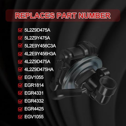 EGV1055 EGR Valve Replacement Compatible with Ford Explorer 2004-2010,for Explorer Sport Trac 2007-2010,for Mercury Mountaineer 2004-2010 Automotive Exhaust Gas Recirculation Replacement