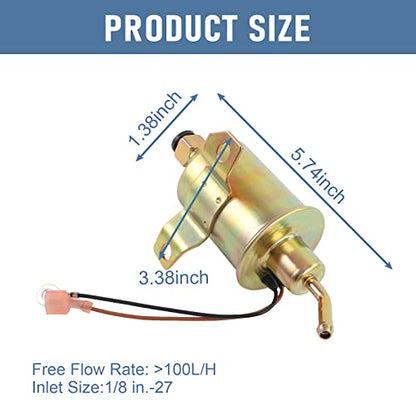 Electric Fuel Pump E11007 Replacement for Airtex Onan Cummins 4KW Generator - size: E11007 Fuel Pump