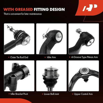 A-Premium 13Pcs Front Suspension Kit, Upper Control Arm, Sway Bar Link - style: 13Pcs Suspension Kit