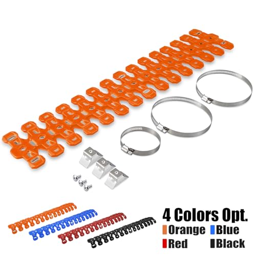 NICECNC Silicone Pipe Heat Guard, Lightweight & Vibration Reducing, Orange - color: Orange
