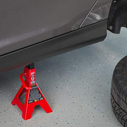 BIG RED T82040 Torin Hydraulic Trolley Floor Service/Floor Combo with 2 Jack Stands and Rolling Garage/Shop Creeper, 2 Ton (4,000 lb) Capacity, Red - size: 2 Ton (4,000 lb) 3pcs Combo