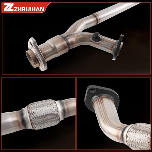 409 Stainless Steel Exhaust Front Flex Pipe Compatible with - size: 2004-2006 Sienna 3.3L V6