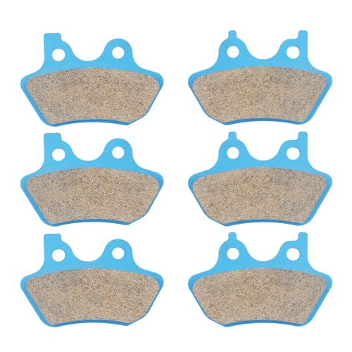 Front & Rear Brake Pads for Harley Davidson FLHR/Ci/Si Road King 2000-2007. - color: Ceramic-blue