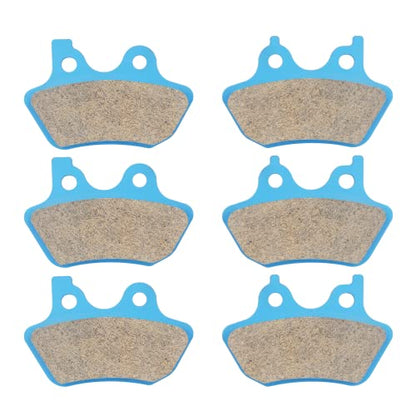 Front & Rear Brake Pads for Harley Davidson FLHR/Ci/Si Road King 2000-2007. - color: Ceramic-blue