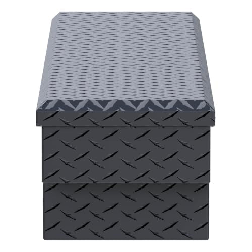 UWS EC10893 59-Inch Matte Black Heavy-Wall Aluminum UTV Tool Box, RigidCore Lid