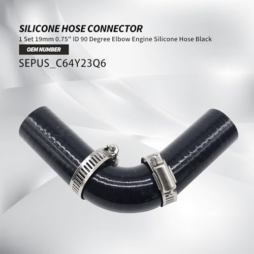 ID 3/4" 19mm 90 Degree Elbow Coupler Hose Silicone 4-Ply Reinforced - size: 19mm 0.75" ID 90 Degree