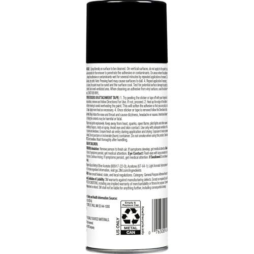 3M Adhesive Remover 12 oz (Pack of 6) – Low VOC, CARB Compliant, Fast-Acting Residue-Free Solvent Removes Adhesives, Stickers, Tape, Tar & Wax – Safe on Automotive Paint, Glass & Vinyl - size: 1 Count (Pack of 6)