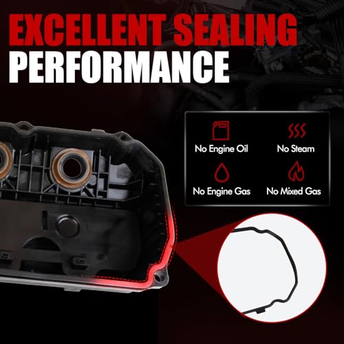 MITZONE Valve Cover Right Side Compatible with 2007-2009 Mitsubishi Outlander 3.0L Replace 1035A702 - color: 2007-2009 Outlander 3.0L Right Side