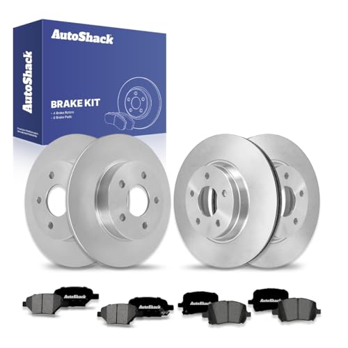 AutoShack Front & Rear Brake Rotors & Ceramic Pads for Chevy Malibu 2012 - style: Brake Rotor & Pad